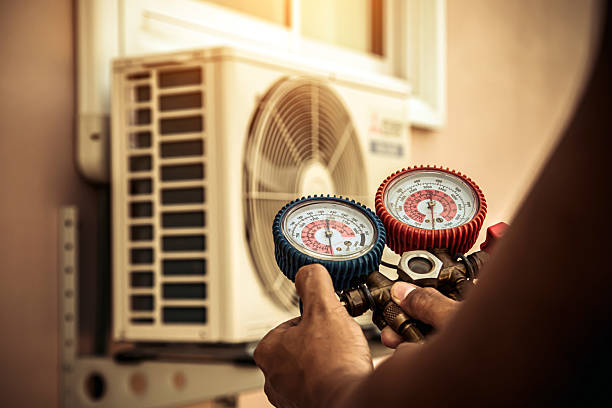 Professional Hvac technician working in Little York, NY